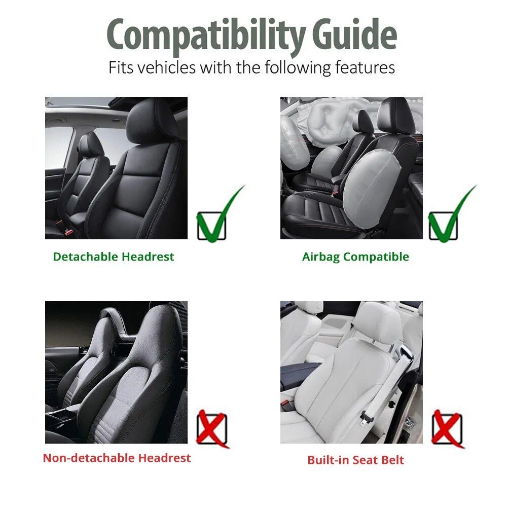 Lisslune | Universal front car seat covers