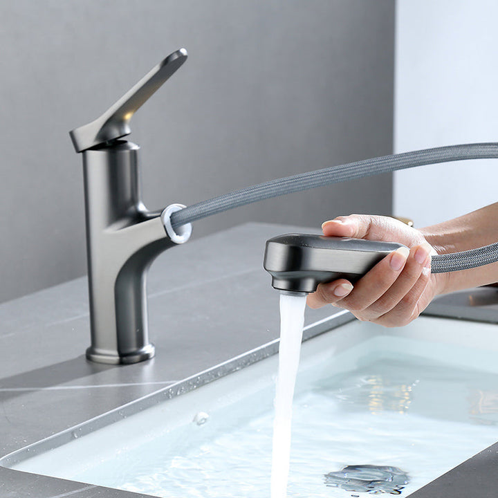 Lisslune | Contemporary Style Centerset Faucets Bathroom Fixtures with Lever Handle