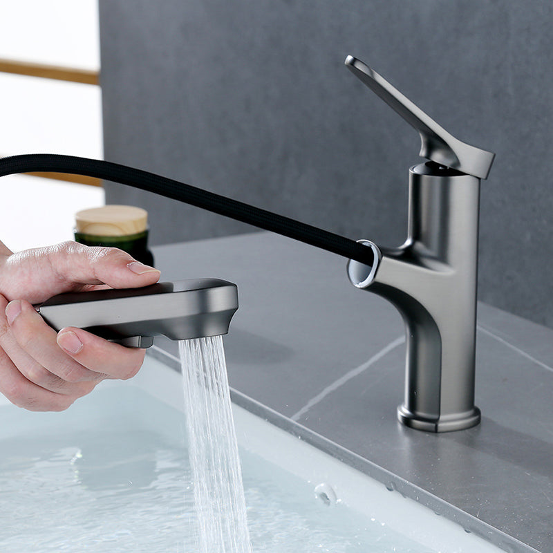 Lisslune | Contemporary Style Centerset Water Faucets Bathroom Fixtures with Lever Handle