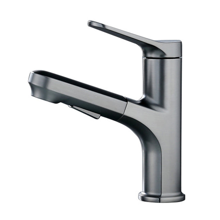 Lisslune | Contemporary Style Centerset Water Faucets Bathroom Fixtures with Lever Handle