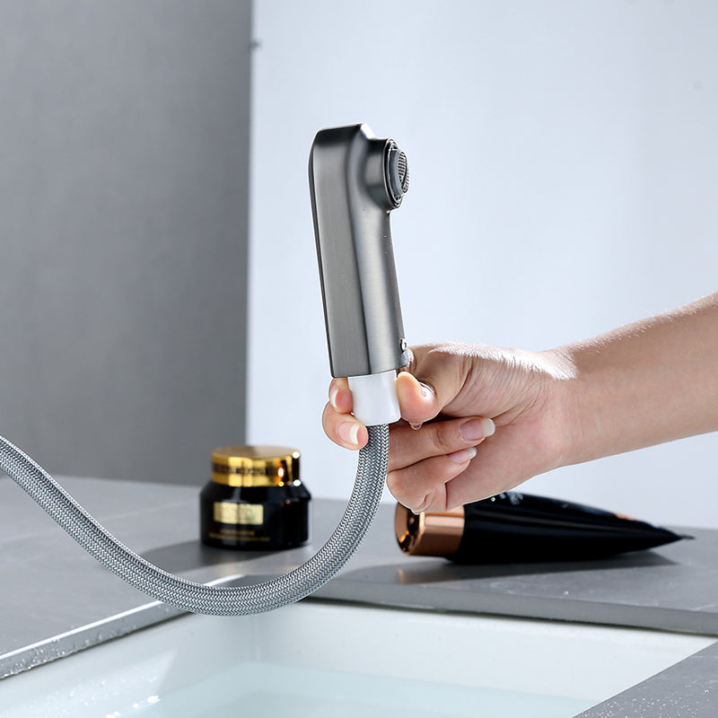 Lisslune | Contemporary Style Centerset Water Faucets Bathroom Fixtures with Lever Handle