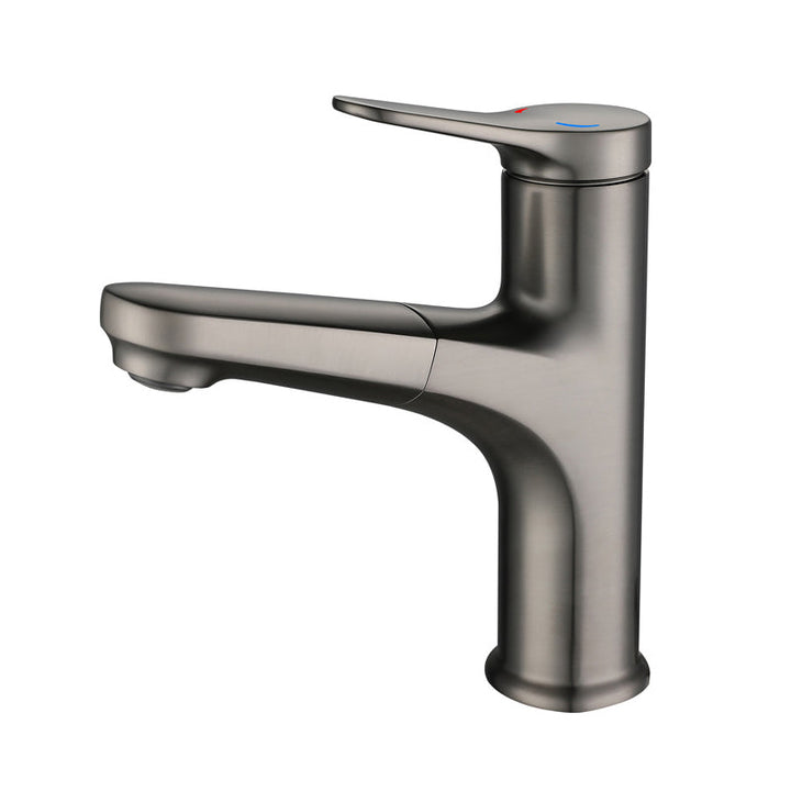 Lisslune | Contemporary Style Centerset Water Faucets Bathroom Fixtures with Lever Handle