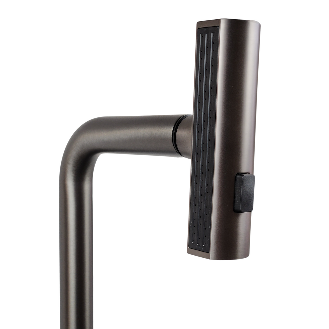Lisslune | Kitchen faucet, JF-8012B GRAPHITE Pull-out tap, waterfall, 3 modes