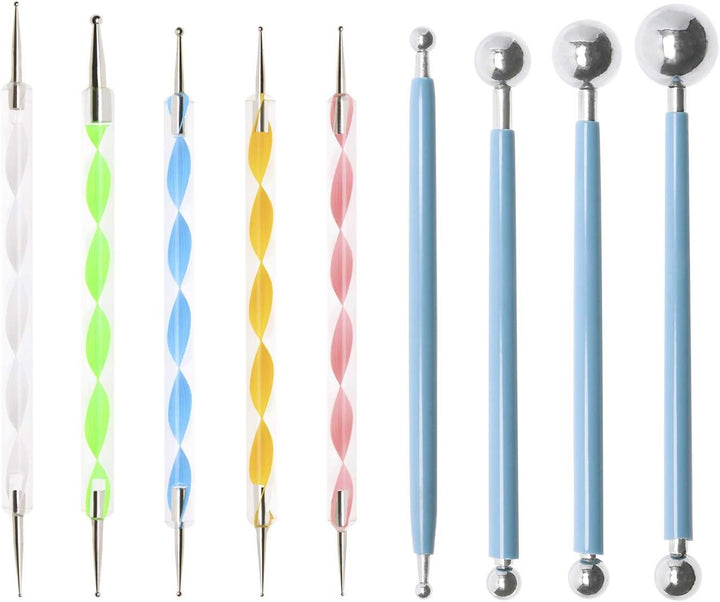 Lisslune | Mandala Artistry Essentials: 18-piece premium dotting tool set for creative expressions