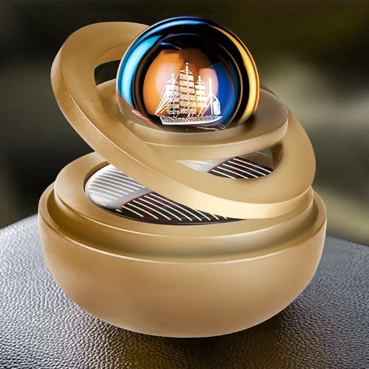 Lisslune | Battery-operated rotating car air freshener with aromatherapy diffuser