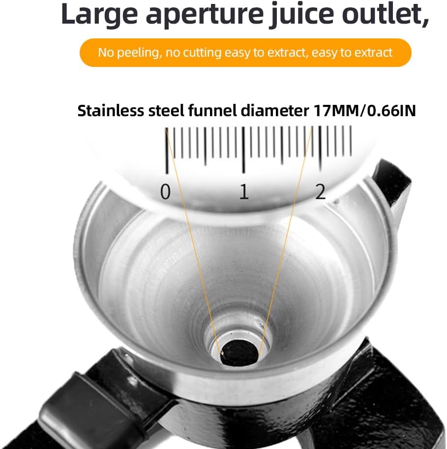 Lisslune | Cast-Iron Hand Press Juicer with 99% Extraction and Stainless Steel Build – Orvado