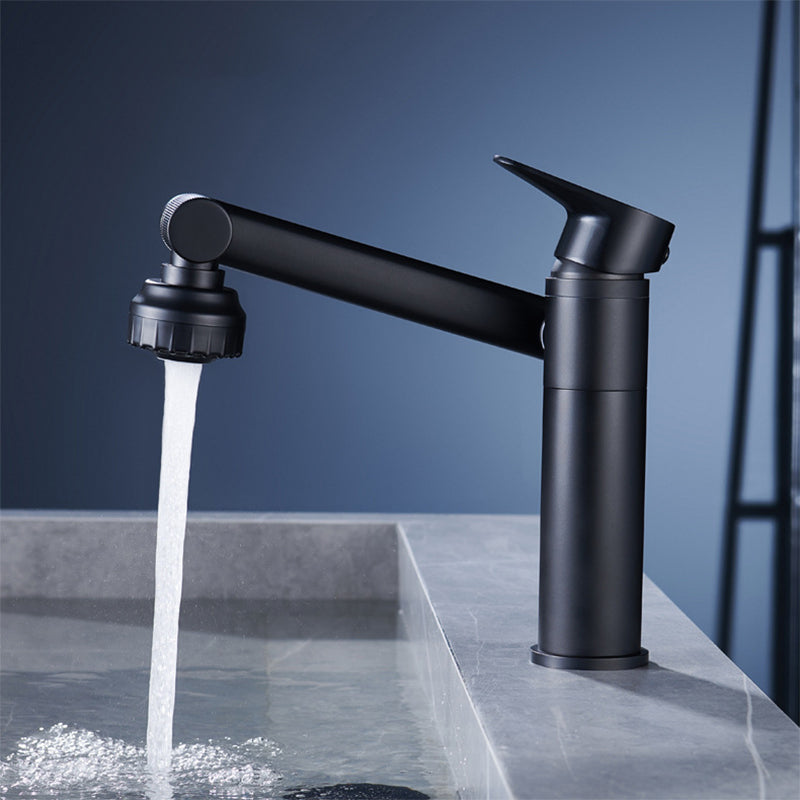 Lisslune | Modern Copper Low Arch Centerset Faucets Bathroom Sink Faucet