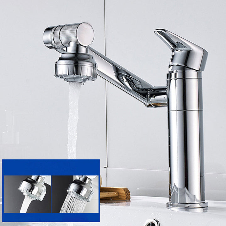Lisslune | Modern Copper Low Arch Centerset Faucets Bathroom Sink Faucet