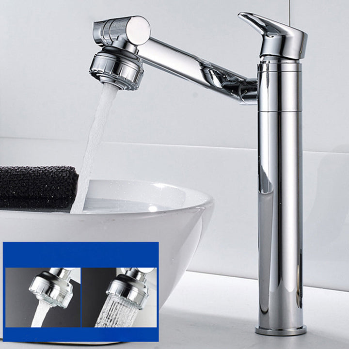 Lisslune | Modern Copper Low Arch Centerset Faucets Bathroom Sink Faucet