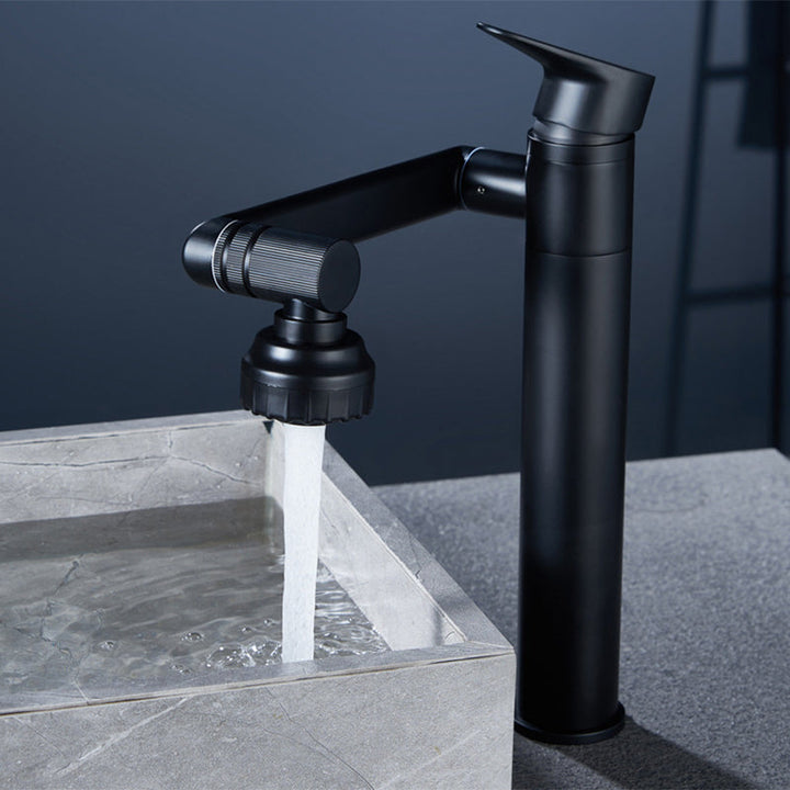 Lisslune | Modern Copper Low Arch Centerset Faucets Bathroom Sink Faucet