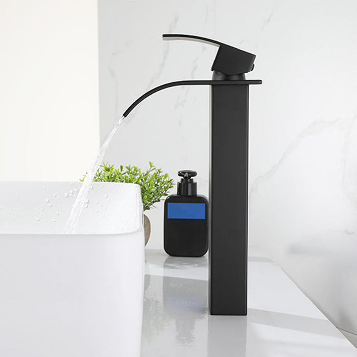 Lisslune | Waterfall Basin Tap Bathroom Faucet Lightweight Luxury Basin Faucet