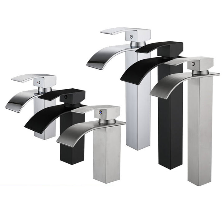 Lisslune | Waterfall Basin Tap Bathroom Faucet Lightweight Luxury Basin Faucet