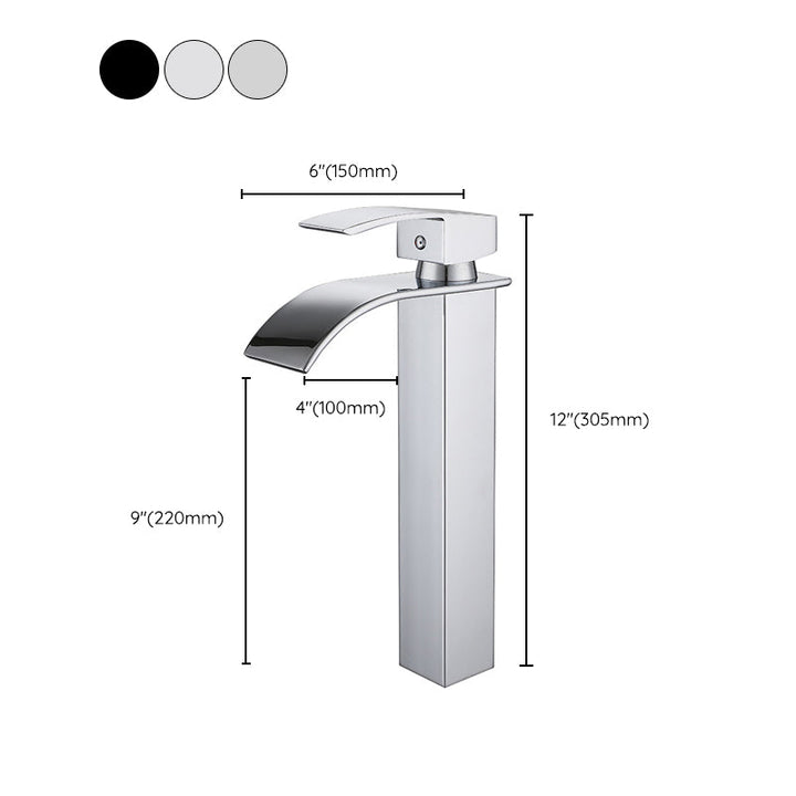 Lisslune | Waterfall Faucet Sink Bathroom Faucet Light Luxury Sink Faucet
