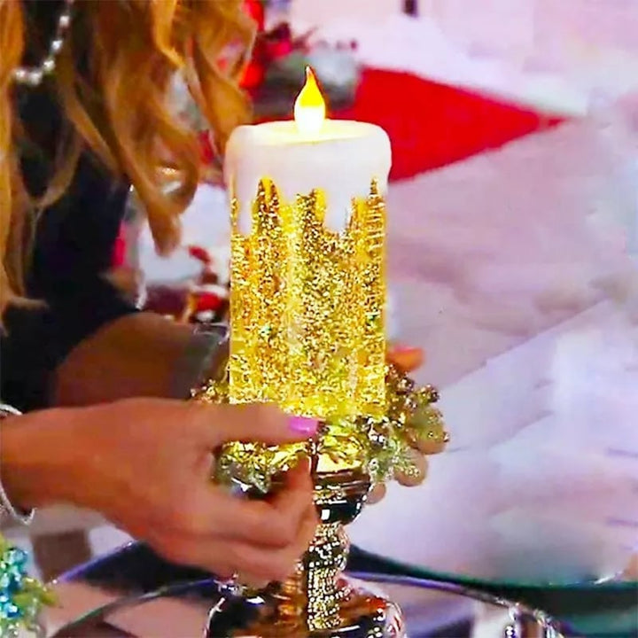 Lisslune | LED Christmas Candles  With Pedestal