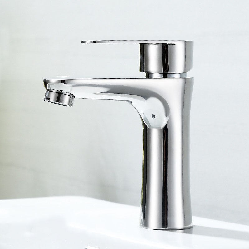 Lisslune | Contemporary Stainless Steel Basin Tap Lever Handles Low Arc Basin Mixer