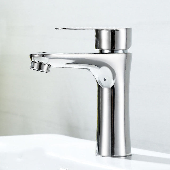Lisslune | Contemporary Stainless Steel Basin Tap Lever Handles Low Arc Basin Mixer