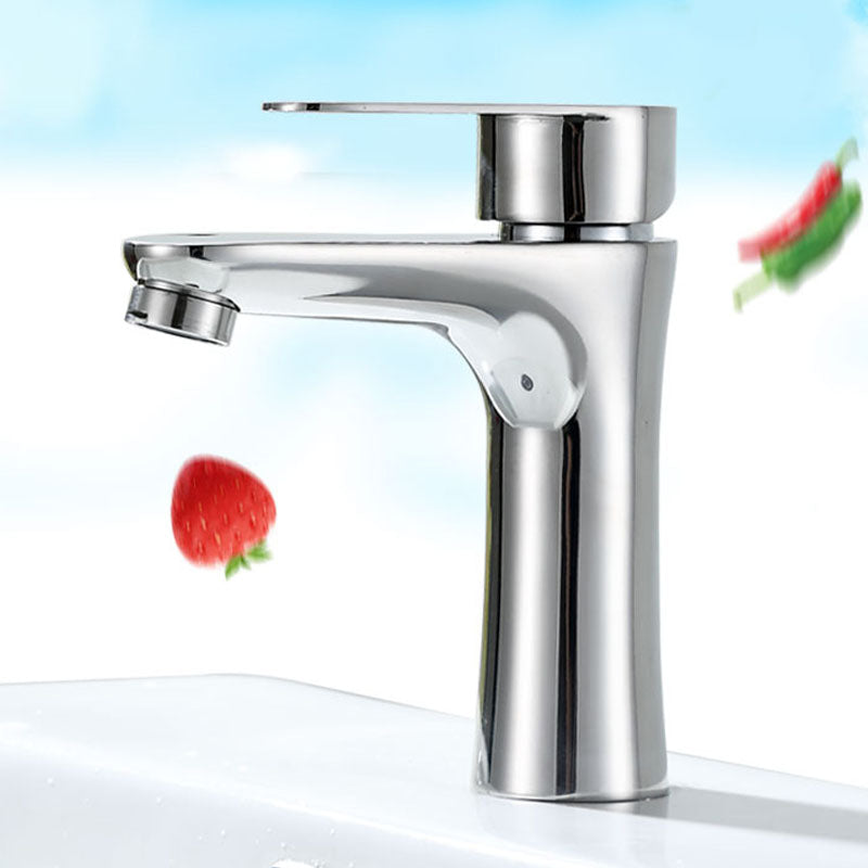Lisslune | Contemporary Stainless Steel Basin Tap Lever Handles Low Arc Basin Mixer