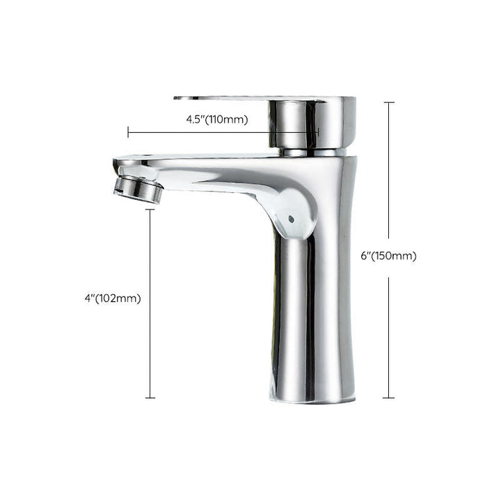 Lisslune | Contemporary Stainless Steel Basin Tap Lever Handles Low Arc Basin Mixer