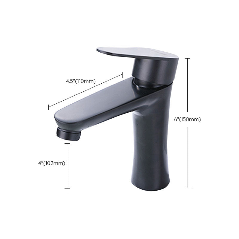 Lisslune | Contemporary Stainless Steel Basin Tap Lever Handles Low Arc Basin Mixer