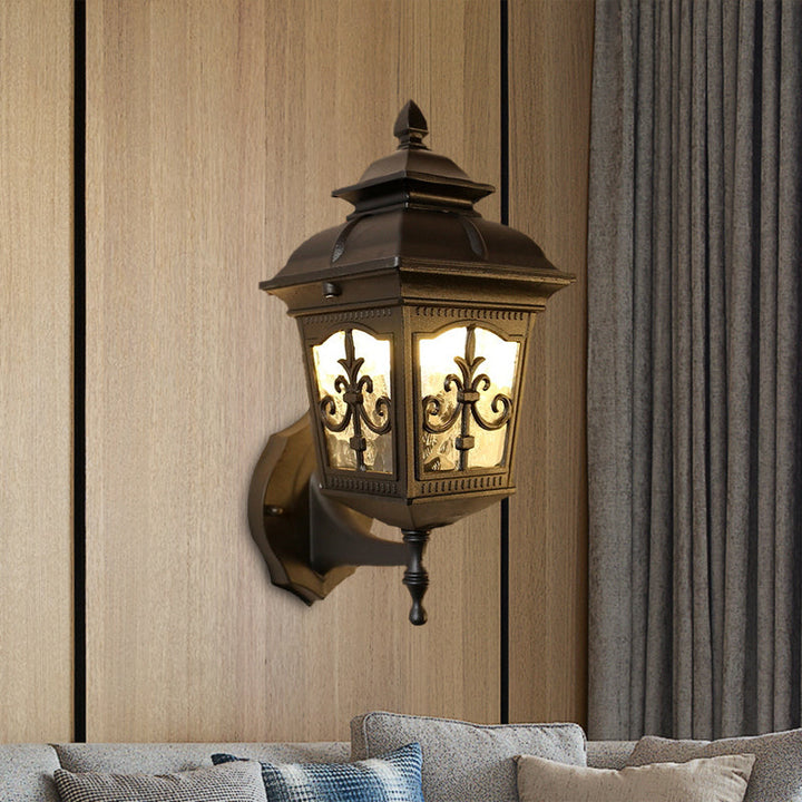 Skørter | Aluminium Black/Brass Wall Lamp Light Arrow Flower 1 Bulb Rustic Up/Down Wall Lamp Fixture for Restaurant