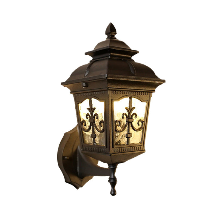 Skørter | Aluminium Black/Brass Wall Lamp Light Arrow Flower 1 Bulb Rustic Up/Down Wall Lamp Fixture for Restaurant