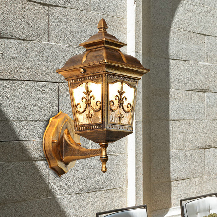 Skørter | Aluminium Black/Brass Wall Lamp Light Arrow Flower 1 Bulb Rustic Up/Down Wall Lamp Fixture for Restaurant