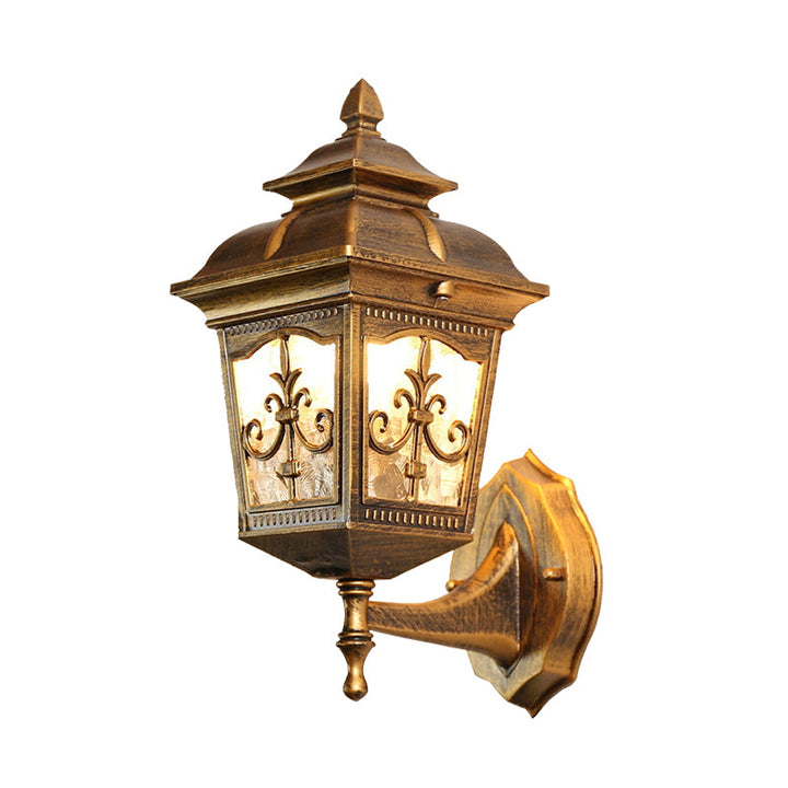 Skørter | Aluminium Black/Brass Wall Lamp Light Arrow Flower 1 Bulb Rustic Up/Down Wall Lamp Fixture for Restaurant