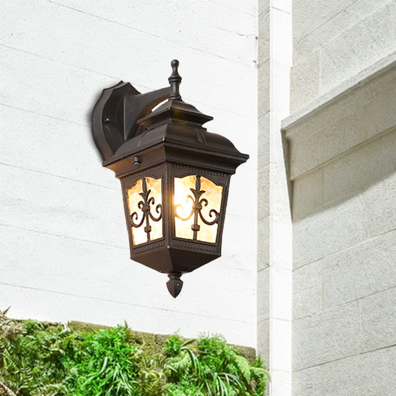 Skørter | Aluminium Black/Brass Wall Lamp Light Arrow Flower 1 Bulb Rustic Up/Down Wall Lamp Fixture for Restaurant