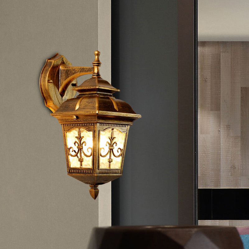 Skørter | Aluminium Black/Brass Wall Lamp Light Arrow Flower 1 Bulb Rustic Up/Down Wall Lamp Fixture for Restaurant