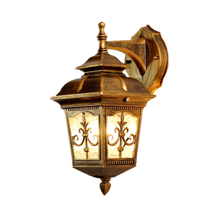 Skørter | Aluminium Black/Brass Wall Lamp Light Arrow Flower 1 Bulb Rustic Up/Down Wall Lamp Fixture for Restaurant