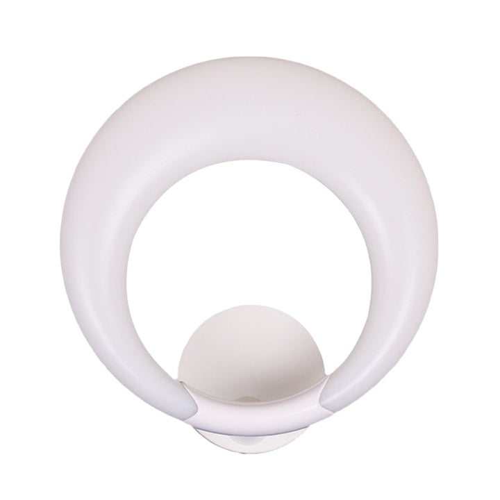 Lisslune | LED Nightstand Wall Lamp Nordic Style White/Black Wall Light with Circle Moon Acrylic Shade