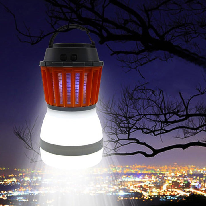 Lisslune | Solar LED Mosquito Lamp with Integrated Lantern – Effective Insect Protection and Lighting for Garden and Camping