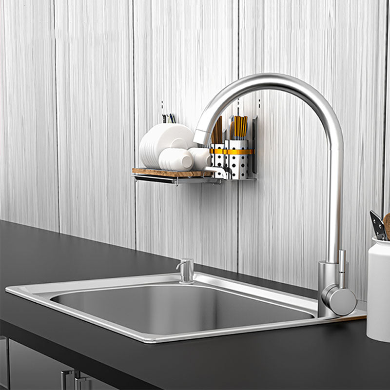 Lisslune | Modern Workstation Sink Stainless Steel Drain Arrangement and Faucet Kitchen Sink