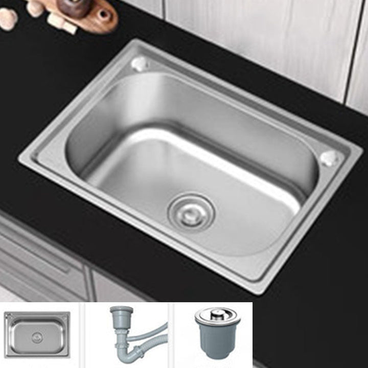 Lisslune | Modern Workstation Sink Stainless Steel Drain Arrangement and Faucet Kitchen Sink