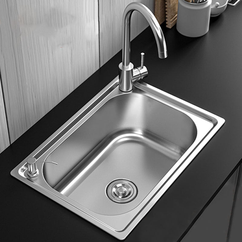 Lisslune | Modern Workstation Sink Stainless Steel Drain Arrangement and Faucet Kitchen Sink