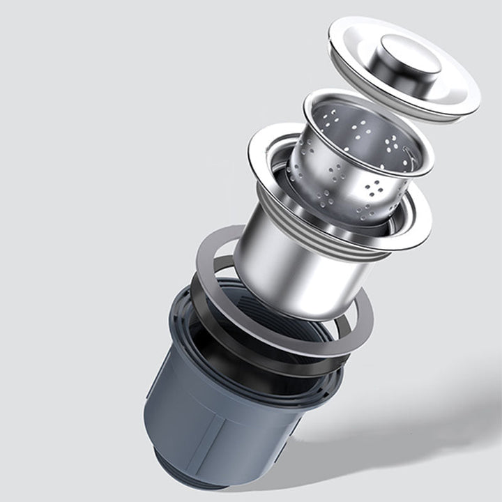 Lisslune | Modern Workstation Sink Stainless Steel Drain Arrangement and Faucet Kitchen Sink