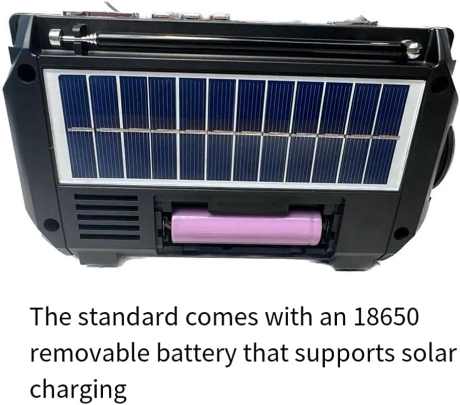 Lisslune | SafeWave Emergency Radio with Built-in Power Bank – Hand Crank, Solar & USB Charging, AM/FM, LED Torch & SOS Alert