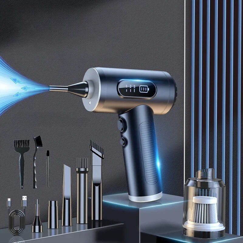 Lisslune | Wireless 3-in-1 Car Vacuum Cleaner and Compressed Air Blower