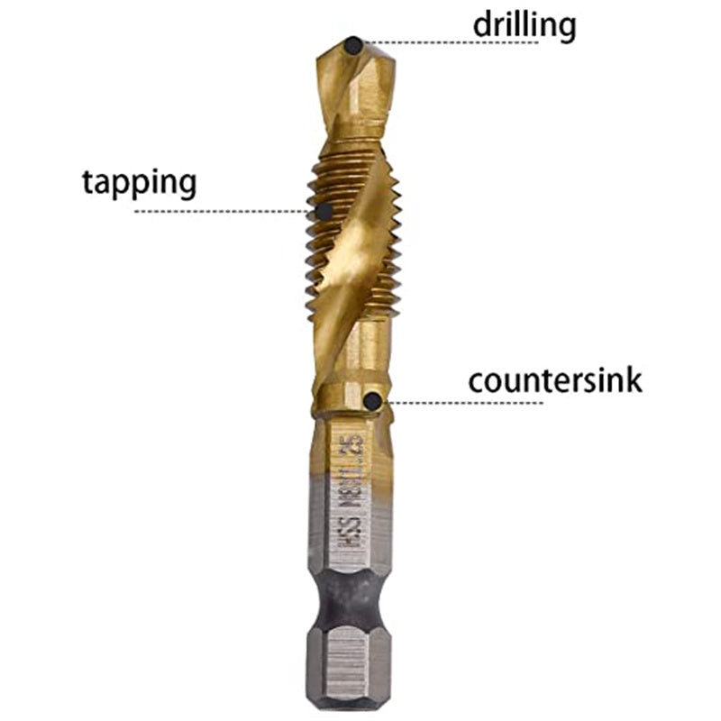 Lisslune | 6-piece metric tap bit set