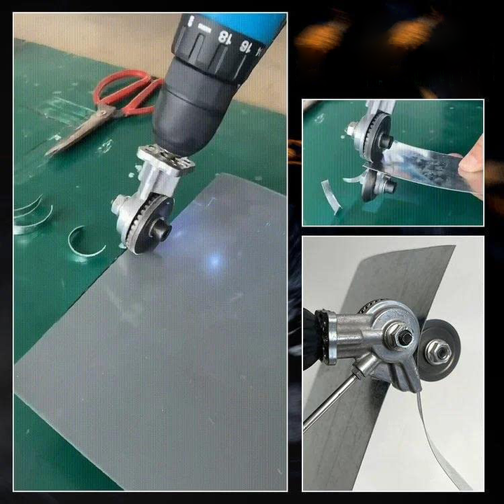 Lisslune | Electric Plate Cutter – Drill Attachment for Fast, Safe & Effortless Sheet Cutting