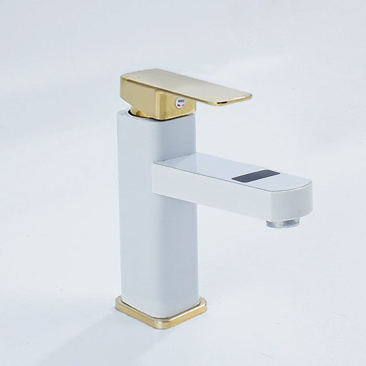 Lisslune | Contemporary sink faucet Digital display Monochrome Low arch basin Bathroom sink