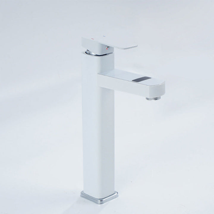 Lisslune | Contemporary sink faucet Digital display Monochrome Low arch basin Bathroom sink