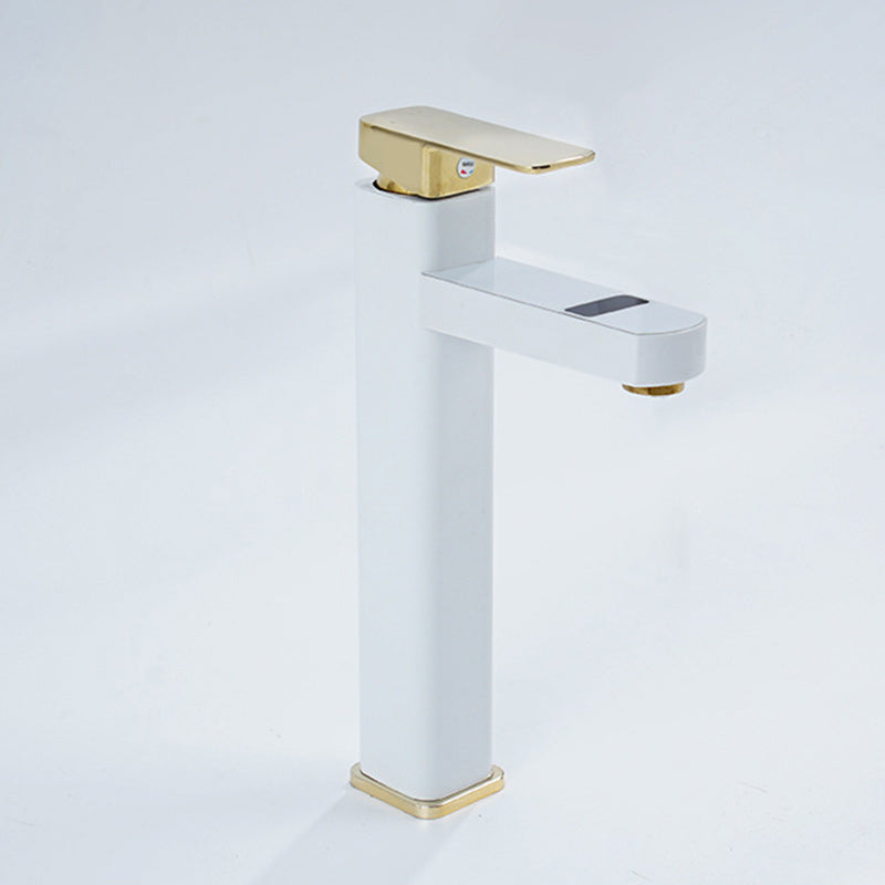 Lisslune | Contemporary sink faucet Digital display Monochrome Low arch basin Bathroom sink