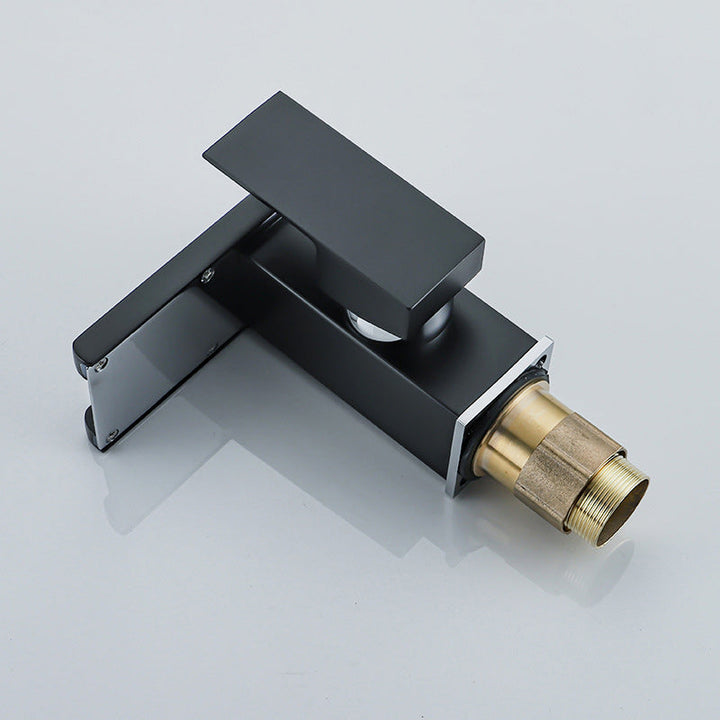 Lisslune | Contemporary Sink Faucet Solid Color Low Arc Bathroom Sink Faucet