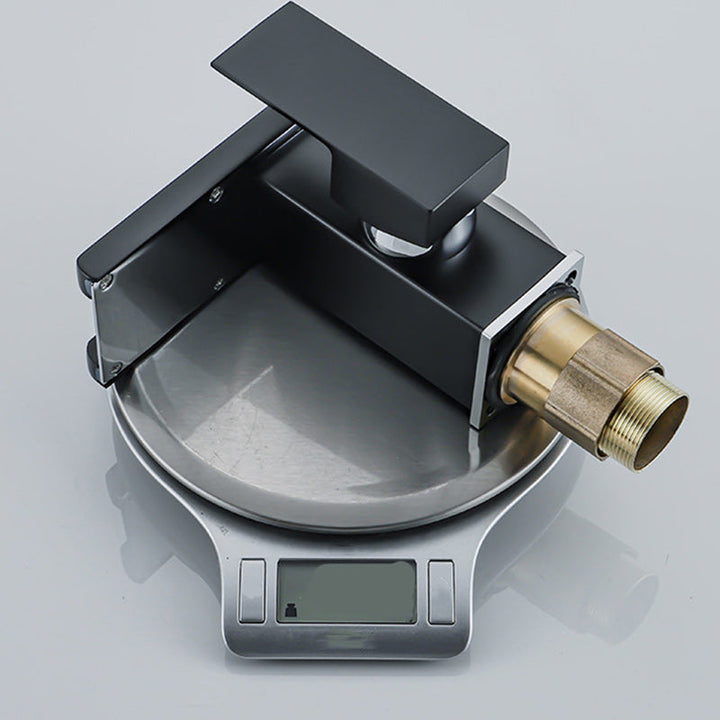 Lisslune | Contemporary Sink Faucet Solid Color Low Arc Bathroom Sink Faucet