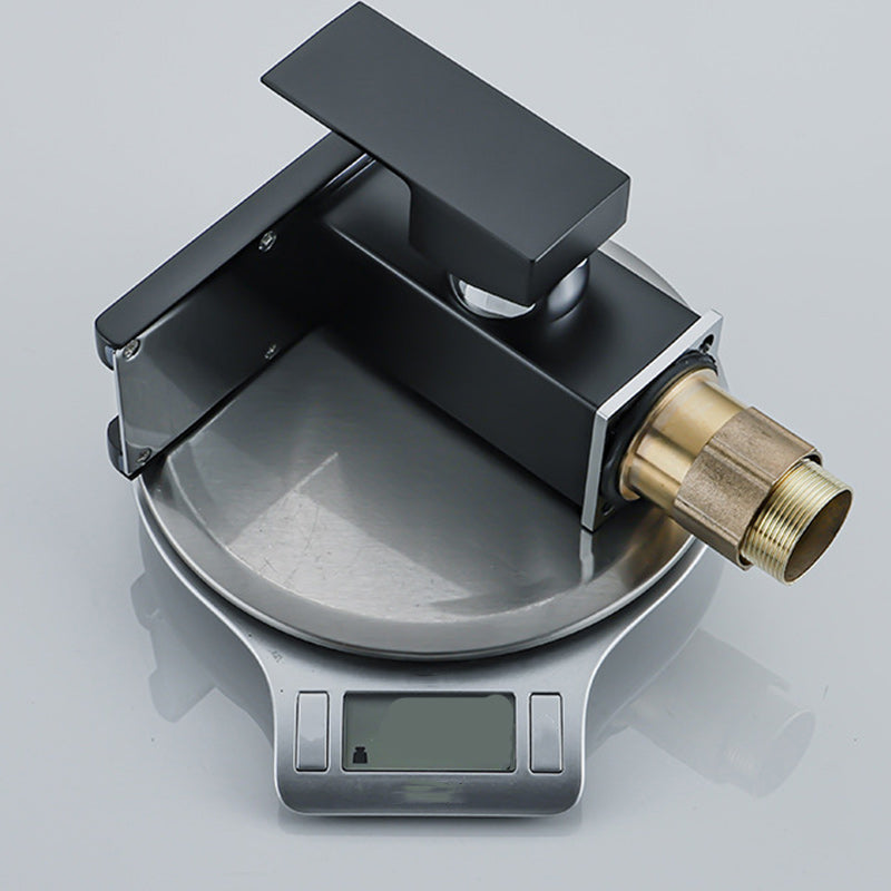 Lisslune | Contemporary Sink Faucet Solid Color Low Arc Bathroom Sink Faucet