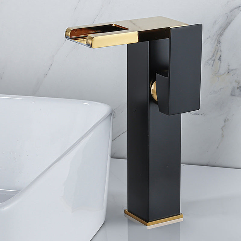 Lisslune | Contemporary Sink Faucet Solid Color Low Arc Bathroom Sink Faucet