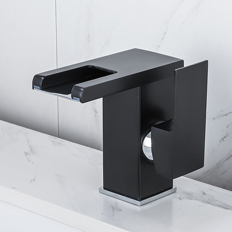 Lisslune | Contemporary Sink Faucet Solid Color Low Arc Bathroom Sink Faucet