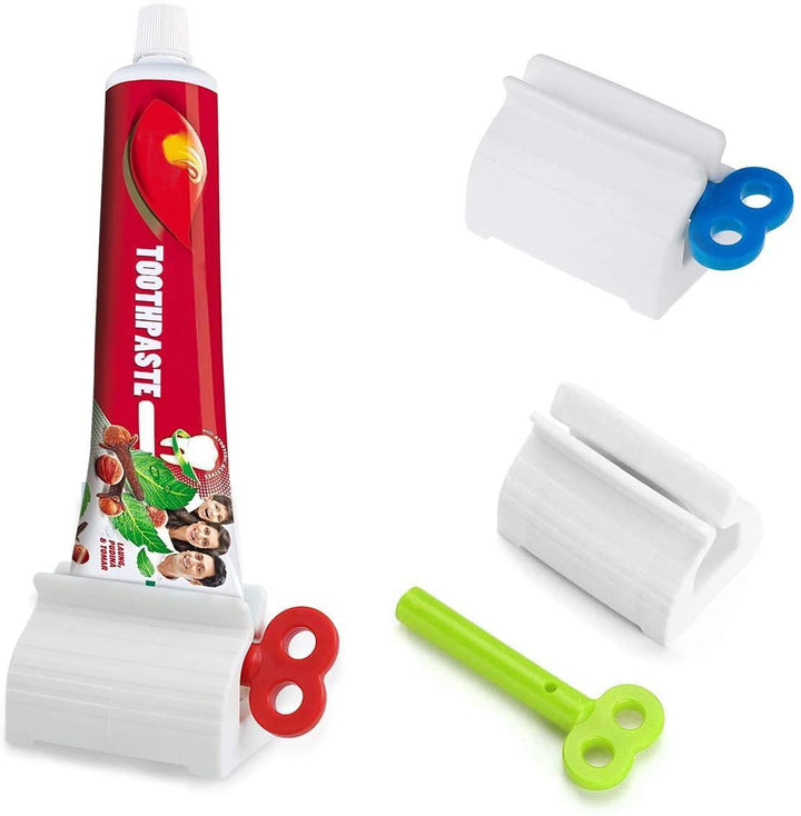 Lisslune | Automatic Toothpaste Dispenser and Toothbrush Holder - Wall-mounted Bathroom Organizer