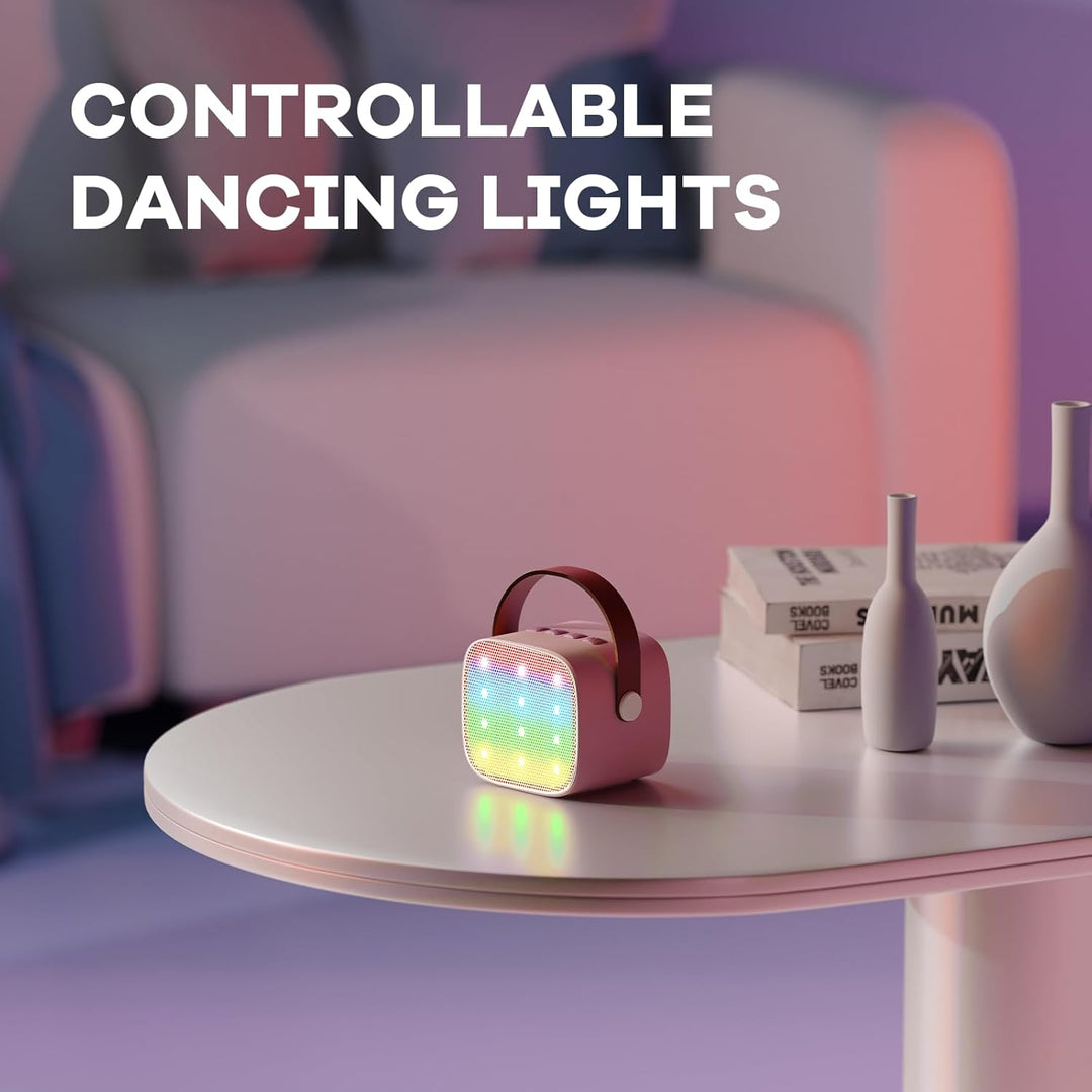 Lisslune | Portable Mini Karaoke Machine with Bluetooth Speaker & 2 Wireless Mics – Veylo